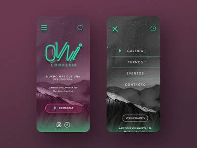 Ovni Landing Page UI proposal app interface ios ui ux web website