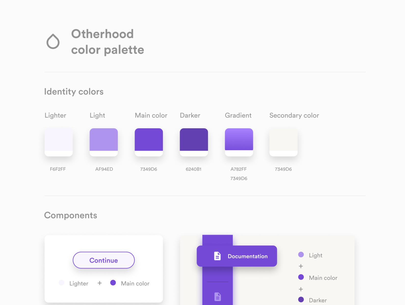 Color palette for Otherhood by Facundo Barahona Leonforte on Dribbble