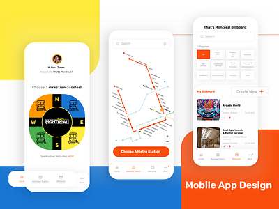 Minimal Metro Tourist Mobile App Redesign app colorful design design minimal mobile app design mobile ui redesign concept typography uiux ux