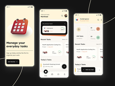 Task Management Mobile App UI Design