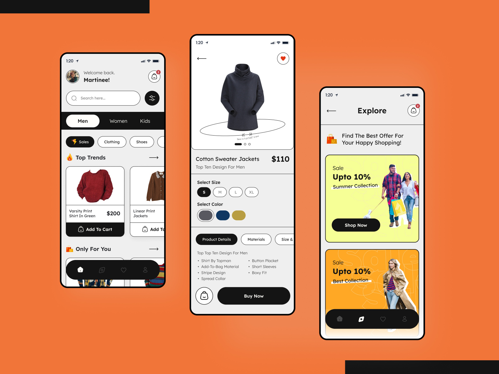 Fashion Clothing E-commerce App UI - Neubrutalism style by Farhana ...