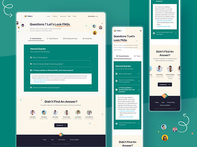 Timely - FAQ Page UI Design | SAAS Landing page app design branding colorful customer help faq frequently asked questions help center landing page minimal mobile ui modern playful product product design responsive design saas ui ui design ux design web design