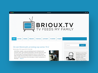 Brioux.tv Site Design branding ui web design website