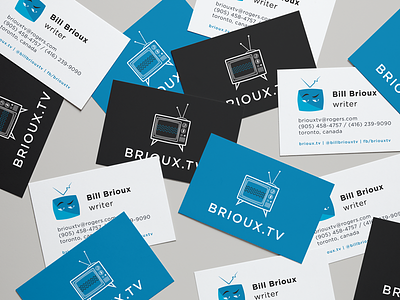 Brioux.tv Business Cards business cards graphic design