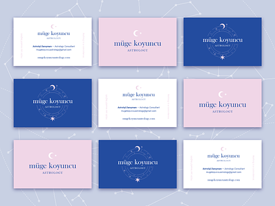 Müge Koyuncu Astrology — Business Cards