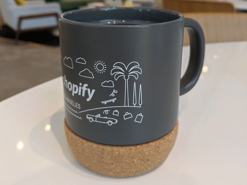 Shopify LA Mug city dtla graphic design illustration los angeles shopify shopifyla