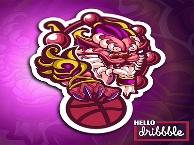 Hello Dribbble! debut debut shot debutshot design first first shoot hello hello dribbble illustration mascot design