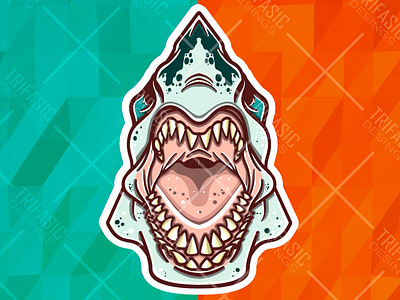 Trifasic Shark desing drawing identity design illustration logo mascot mascot design sport sportlogo