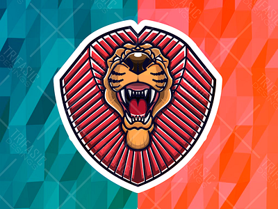 Trifasci Lion animal design drawing esport esportlogo esports illustration lion logo mascot design sport sportlogo twicht