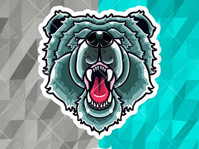 Trifasic Bear animal bear bear illustration bear logo branding design drawing esport esportlogo esports illustration logo mascot design sport sportlogo