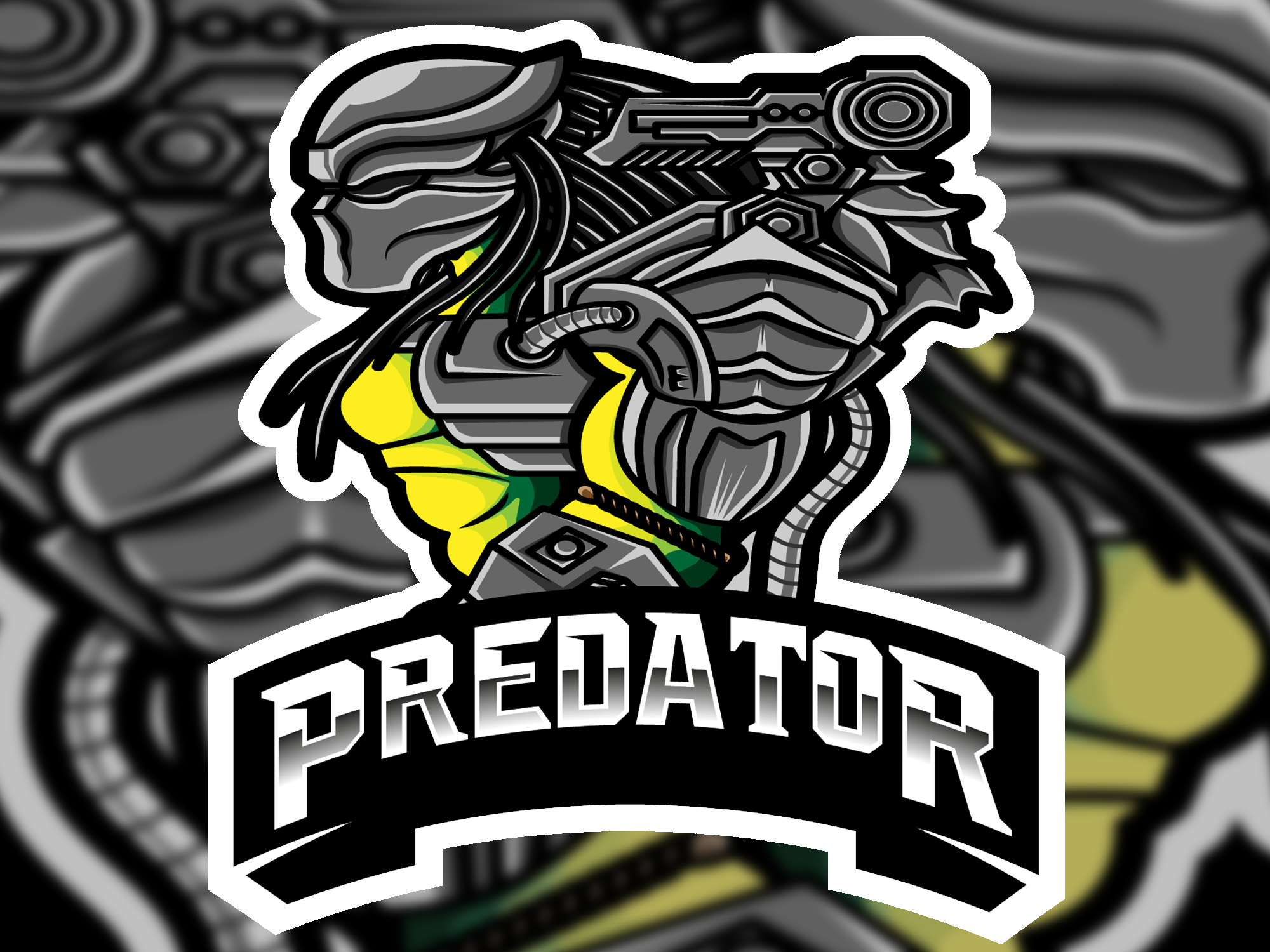 Predator AVP Aliens Decal Vinyl Window Bumper Sticker Motorcycle Helmet |  eBay