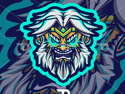 Trifasic Zeus branding custom logo design drawing esport esportlogo illustration logo mascot design sport sportlogo zeus