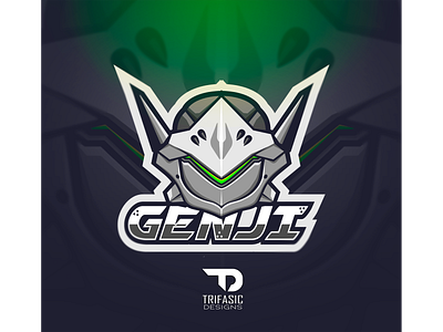 Trifasic Genji branding custom logo design drawing esport esportlogo esports genji illustration ilustrator logo mascot design overwatch photoshop sport sportlogo vector