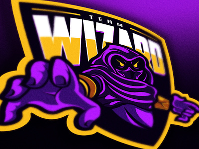 (FOR SALE) Wizard Team mascot logo branding custom logo design drawing esport esportlogo esports illustration ilustrator logo mascot design photoshop sport sportlogo vector