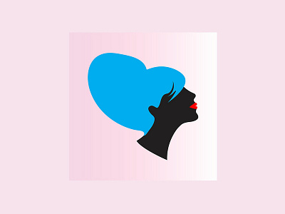Hair Styles beehive blue digital emilysearle girl illustration lips profile red vector woman