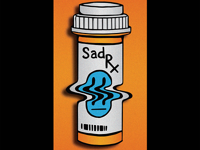 Sad Rx art design digital digital art graphic graphic design illustration illustrator