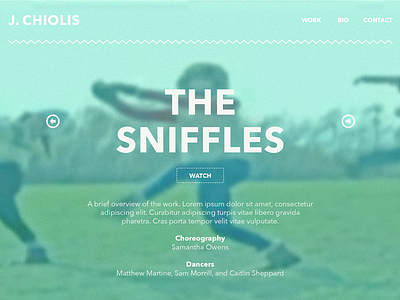 Sniffles portfolio web