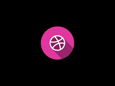 Dribble Flat Logo basketball basketball logo driibble flat icon illustration logo ui vector