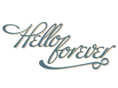 Hello Forever Logo apparel forever hello illustrator infinity logo script swoosh typography