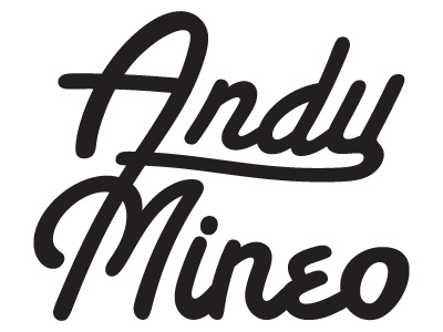 Andy's logo WIP andy mineo