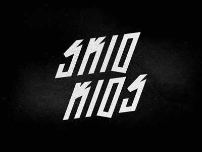 Skid Kids 80s lettering metal skidkids type typography