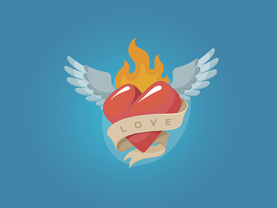 love fire heart love oleggert