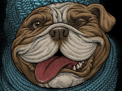 Smile dog illustration oleggert