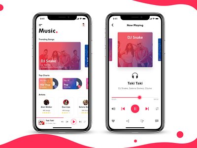 Music App adobe app branding clean dashboard debut disc icon illustration landing page logo music music app sketch speaker typography ui ux vector website