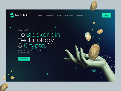 Landing page for a Cryptocurrency Trading Platform