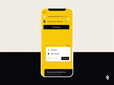 Bus Booking App - Menu Interaction 17seven animation bus booking app cab booking cityflo design ui ui design user experience visual design