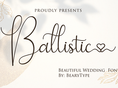 Ballistic best branding christmas design elegant exclusive font handwriting handwritten logo script