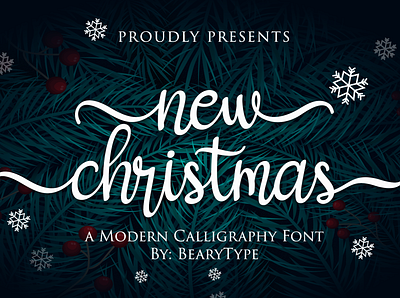 New Christmas branding christmas card christmas flyer christmas tree elegant font handwriting handwritten santa script sublimation typography