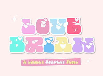 Love Brian | Lovely Display Font branding font love theme lovely font valentine font