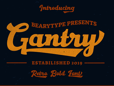 Gantry Retro font