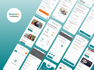 MuslimDo-Fundraising app donate donation mobile ui ux