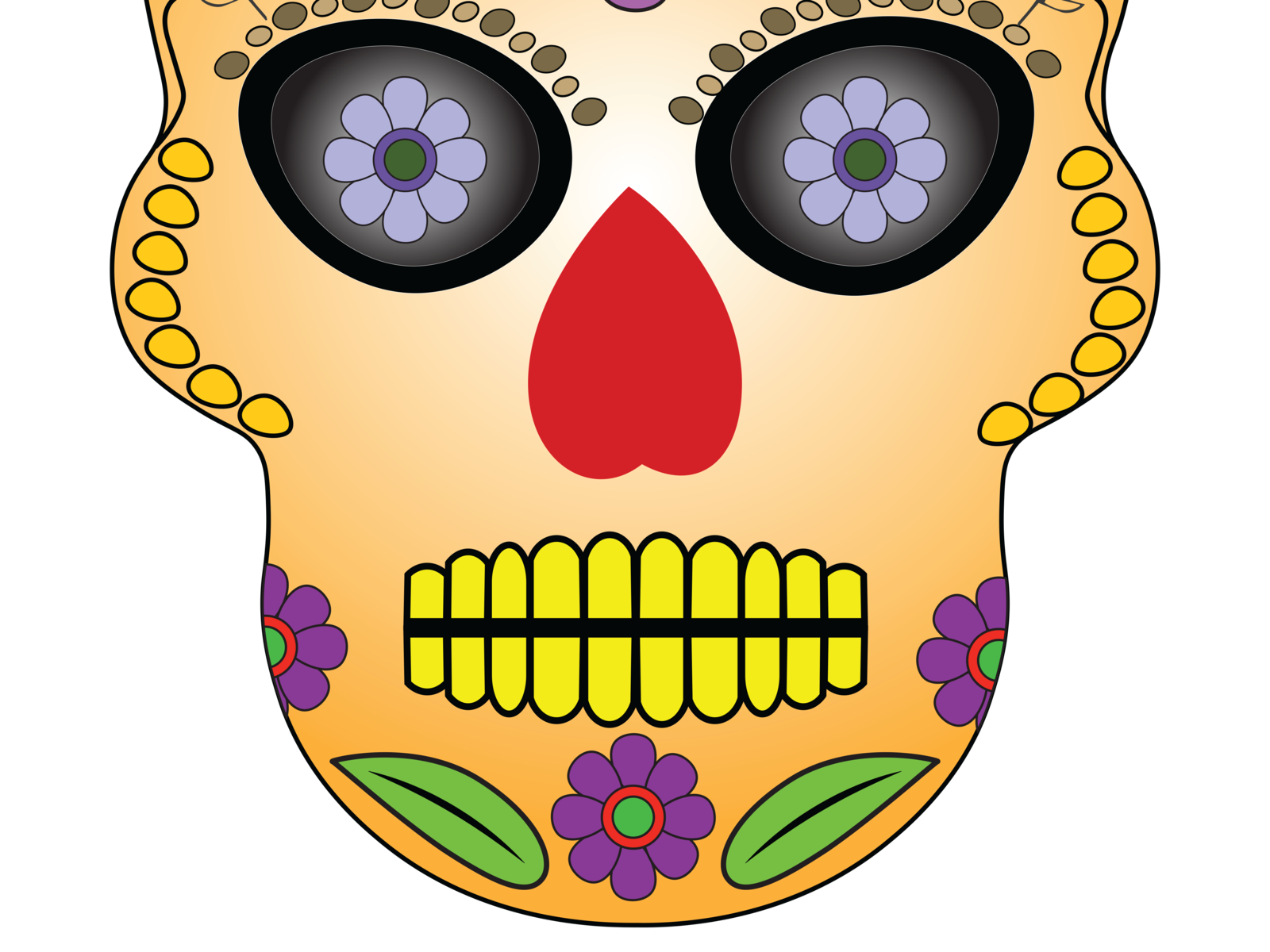 Day Of The Dead Yellow by jamal salem on Dribbble