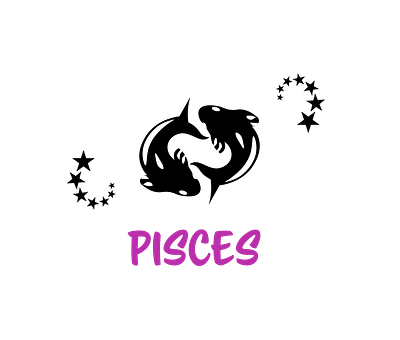 Pisces design illustration