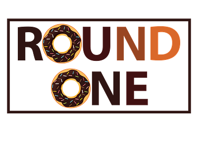 Round one branding design icon illustration vector