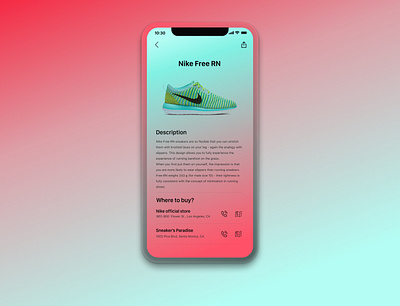 Shoe store iOS app app design ecommerce ios iphone iphone x shoes shopping ui ux