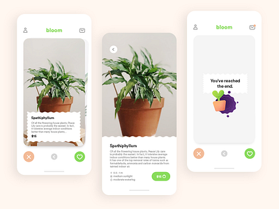 Bloom - Tinder for Plants #DesignSlices