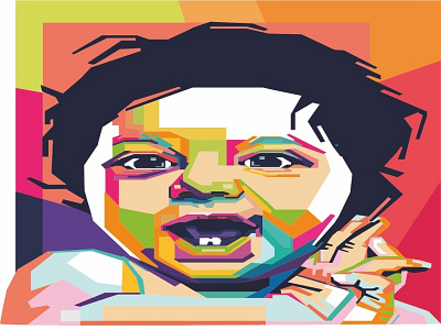 baby with wpap art art illustration popart vector vector artwork wpap