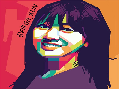 Jiyoo twice with wpap art art design fanart illustration vector vector artwork