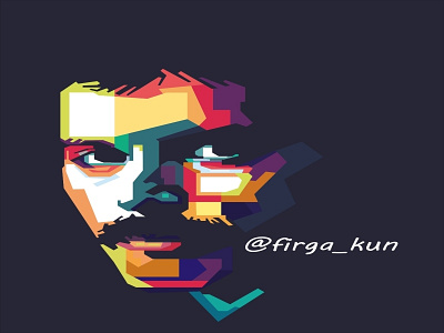 Freddie Mercury With Wpap Art design fanart flat design illustration vector vector artwork