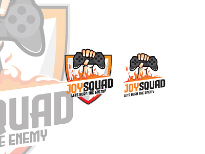 Joy Squad Logo game gamer gaming joy stick