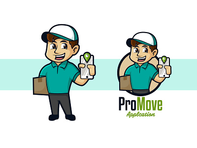 Promove Delivery branding business man business mascot cartoon design electrical illustration retro retro design retro logo