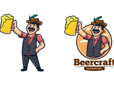 Beer Master beer beer cartoon logo beer festival beer logo beer master beer master logo retro logo