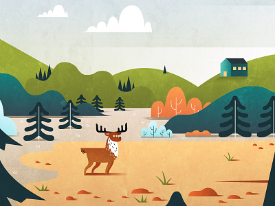 #i14 art artist deer design digital forest graphic graphics design illustration illustration art illustrations vector
