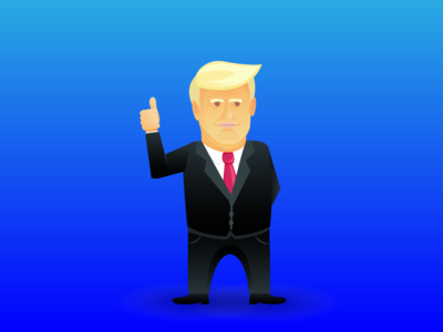 Just a vector graphic of Trump