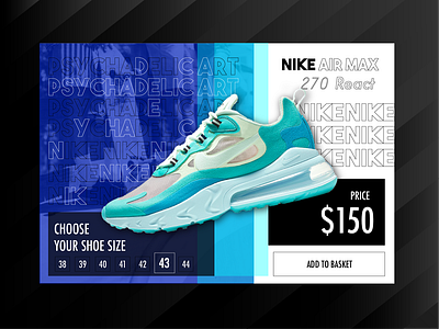 Nike AirMax 270 React UI Concept