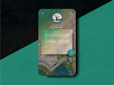 Travel App Screen Concept